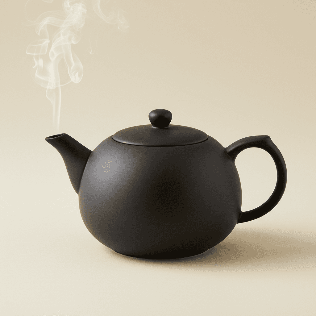 Teapot Keramik Hitam